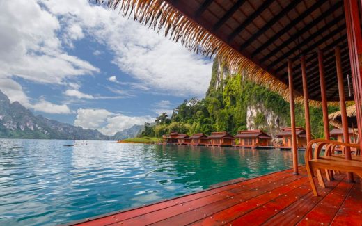 Floating Bungalows im Khao Sok Nationalpark in Thailand