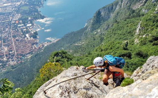 Klettersteig am Gardasee: Atemberaubende Tiefblicke