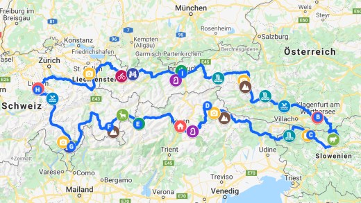 Genialer Roadtrip zu den schönsten Orten der Alpen