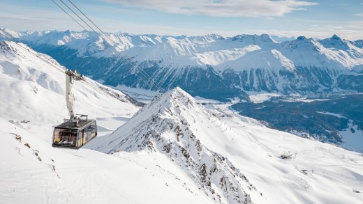 Engadin St. Moritz: Riesiges Skigebiet mit 350 km Pisten