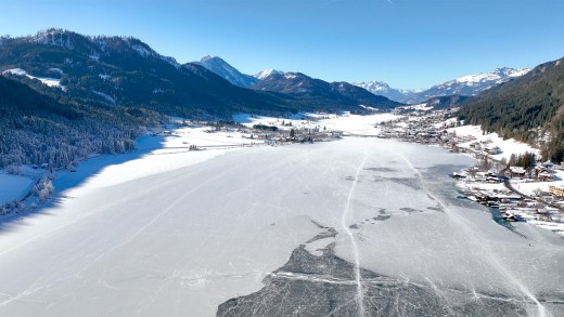 Eislaufen am Weißensee: Größter Natureisplatz Europas