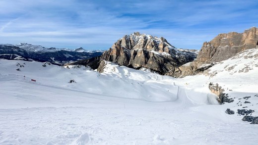 Lagazuoi in Alta Badia: Spektakulärste Ski-Abfahrt der Alpen?