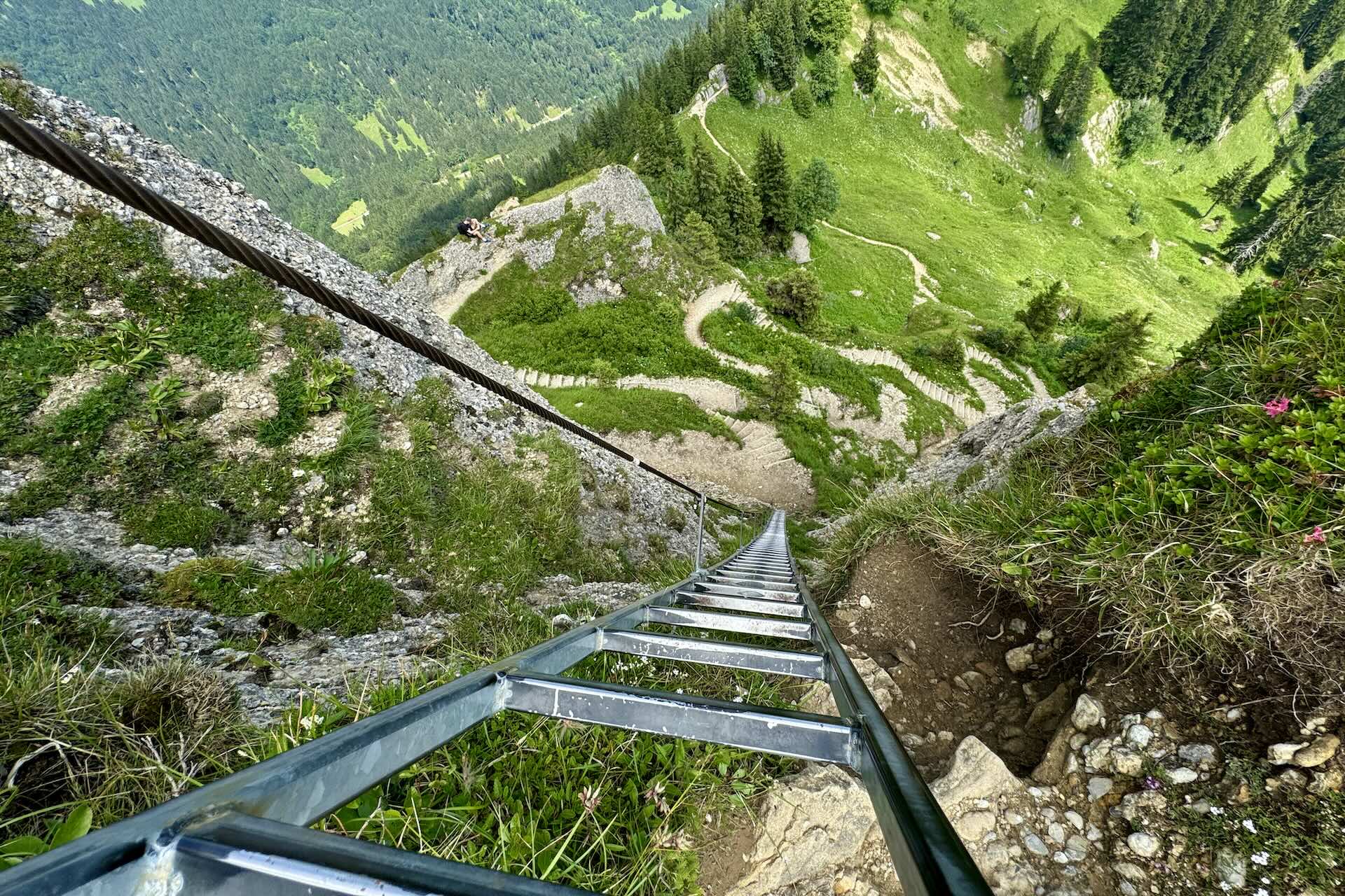 Spektakuläre (Himmels-) Leiter am Steineberg im Allgäu