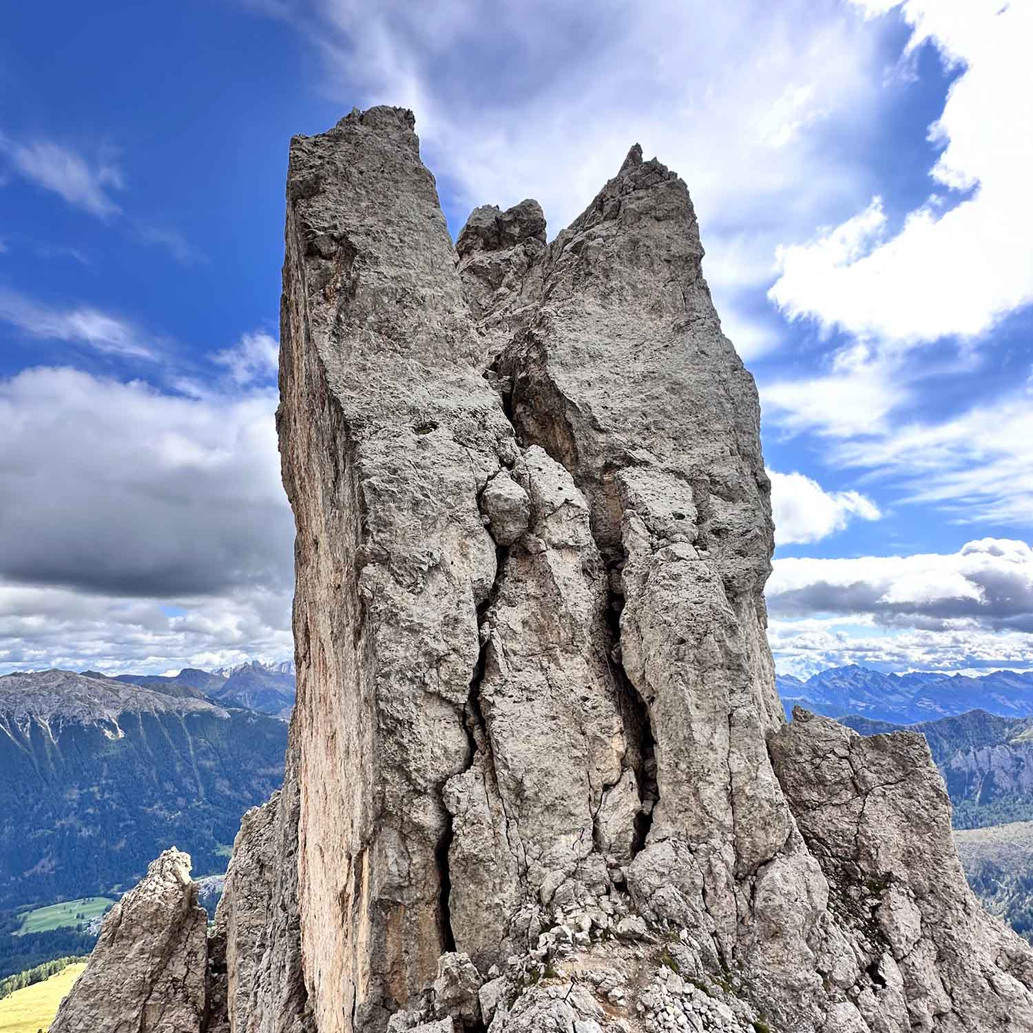 Genialer Masarè-Klettersteig im Rosengarten in Südtirol