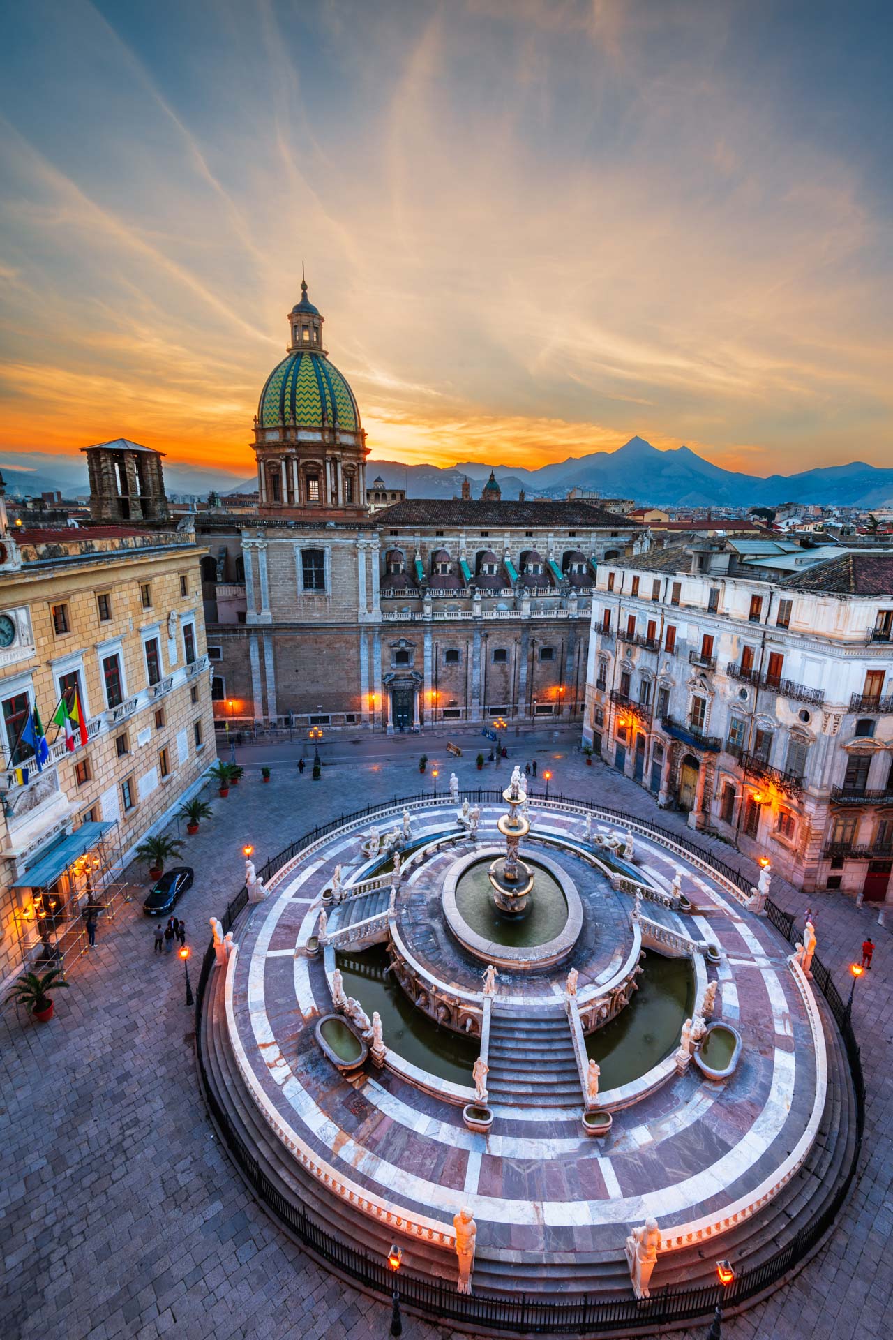 Fontana Pretoria: Wunderschöner Brunnen in Palermo