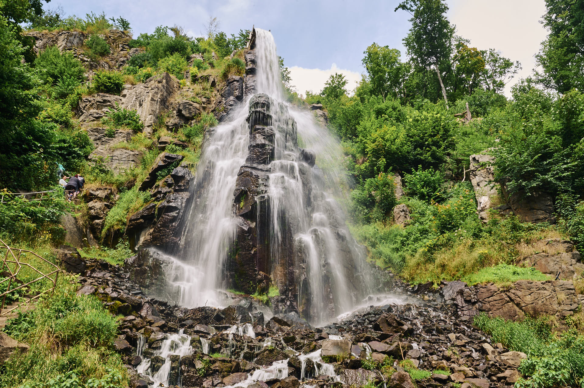 Trusetaler Wasserfall: Mehrstufige Kaskade im Thüringer Wald
