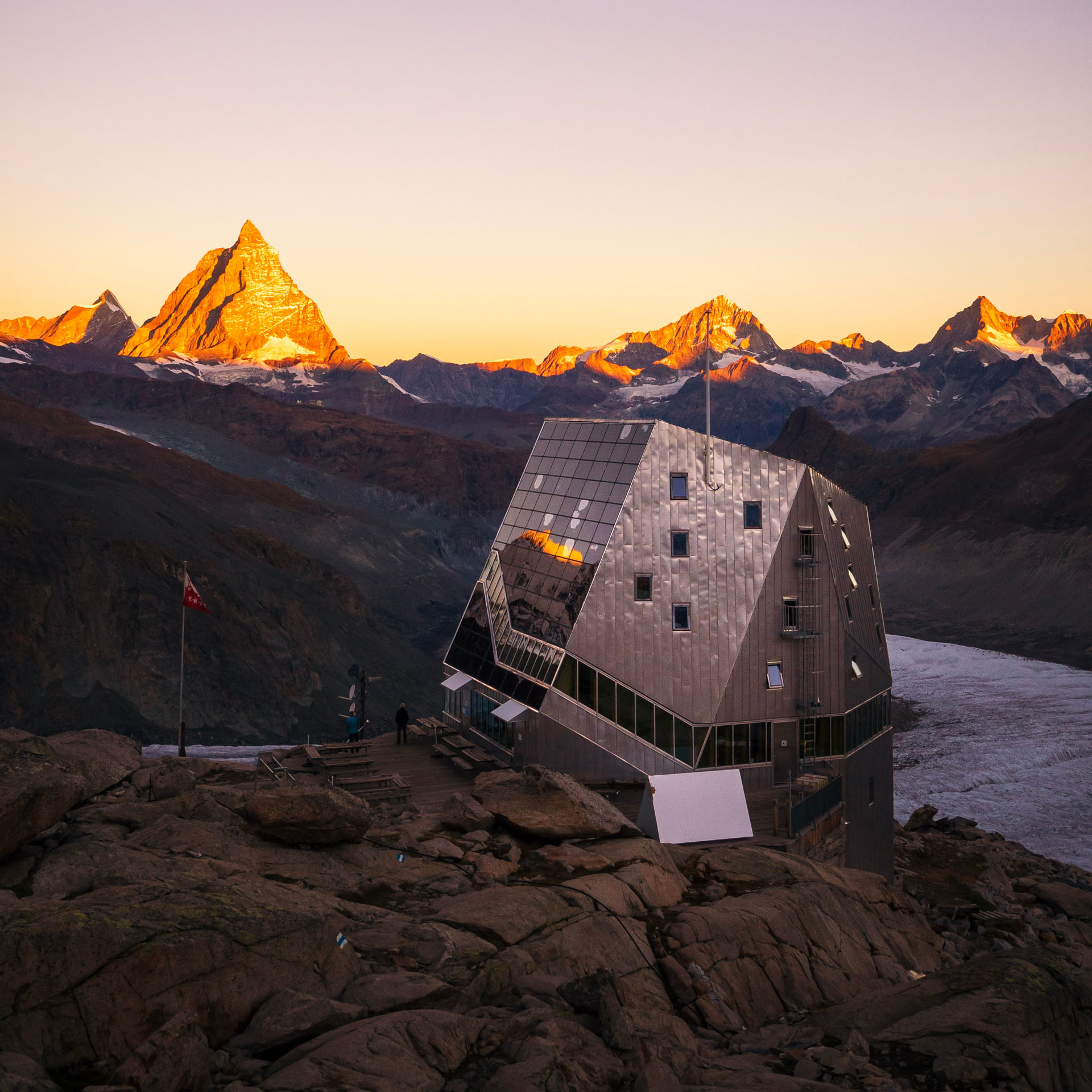 Monte Rosa Hütte: Außergewöhnliche Berghütte bei Zermatt